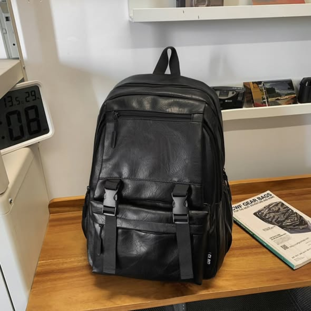 PU Leather Business Backpack