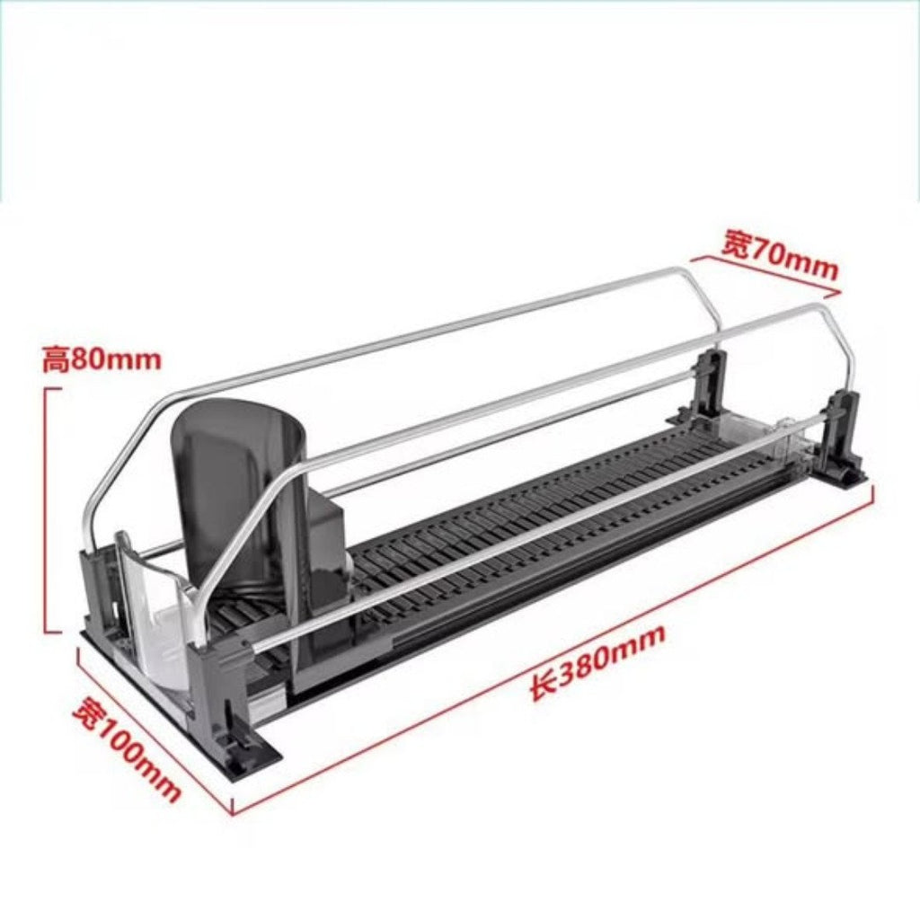 Beverage propeller / adjustable shelf pusher