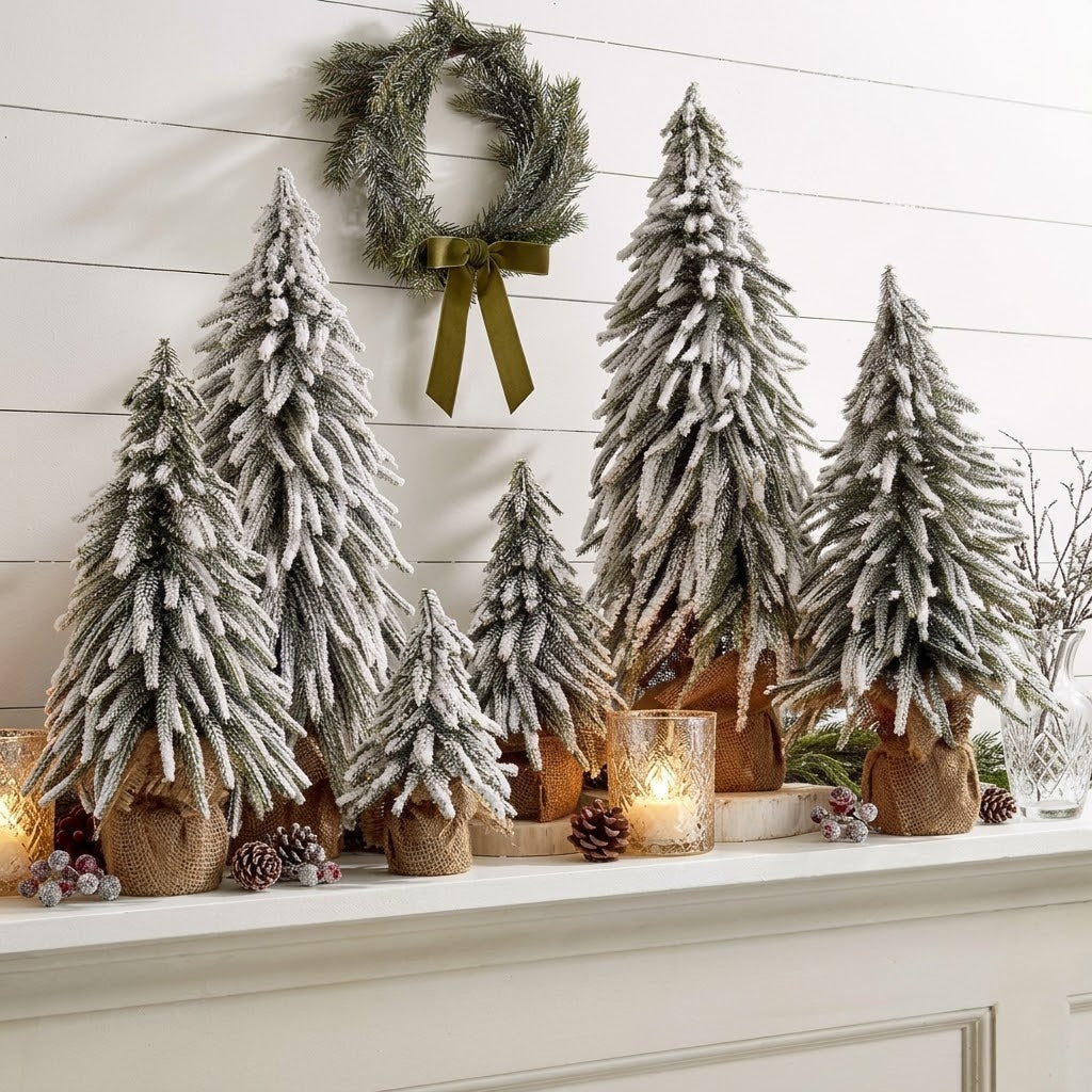 60Cm Snow-Covered Christmas Tree Decoration