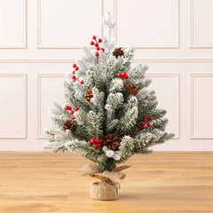 Snow Covered Christmas Tree Decoration
