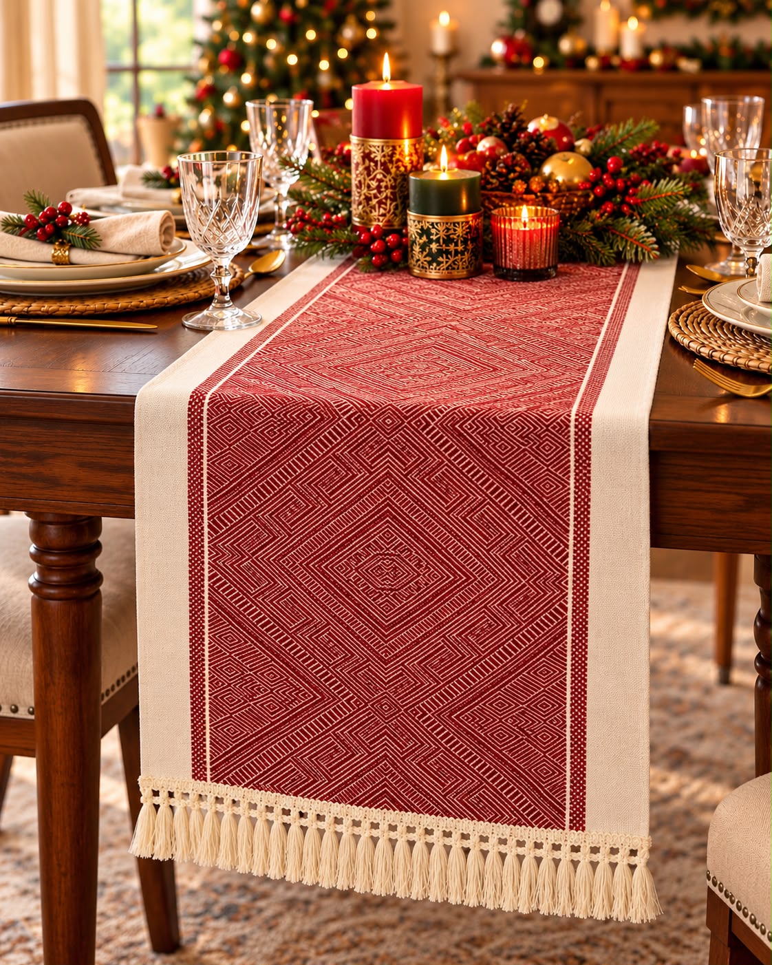 240Cm Christmas Table Runner