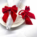 Velvet Bow Napkin Rings