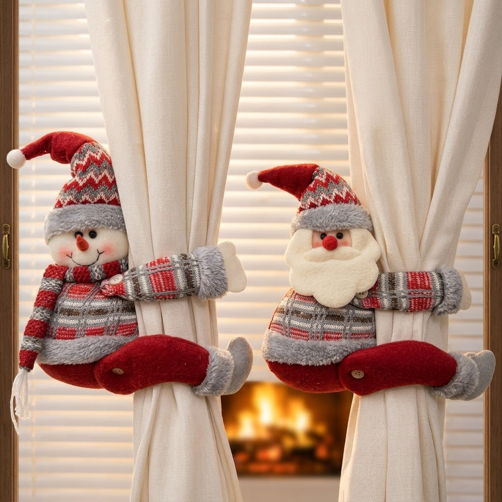Christmas Curtain Tie Back