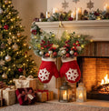 Christmas Glove Shaped Flower Wreath