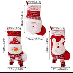 Christmas 2Pcs 3D Stocking