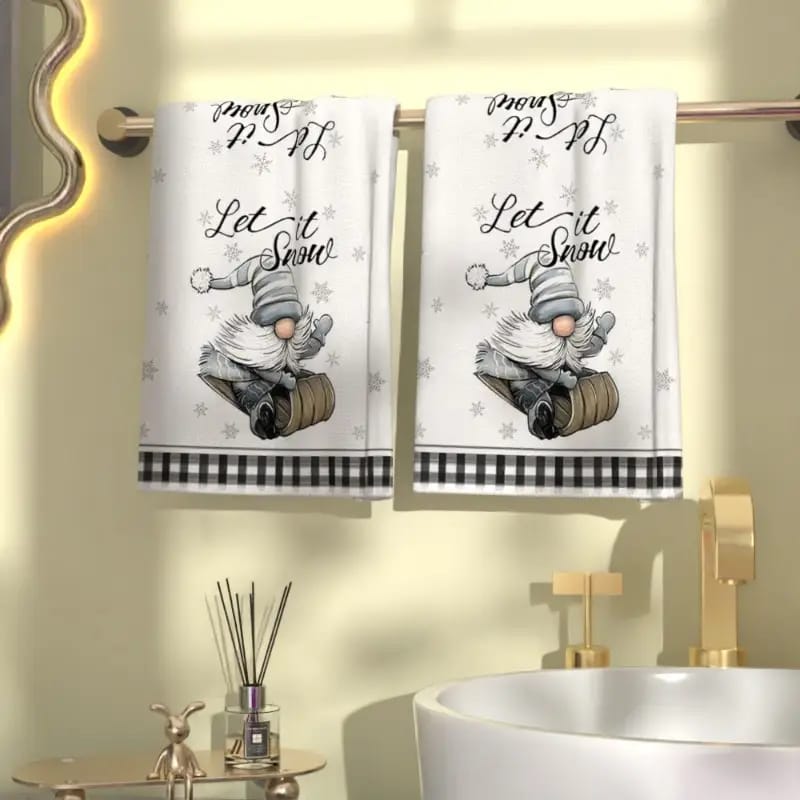 3Pcs Christmas Themed Kitchen Towels