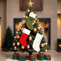 Christmas Knitted Fireplace Socks