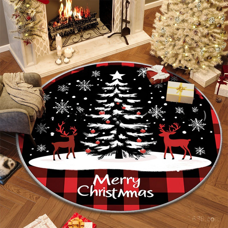 Christmas Circular Carpet