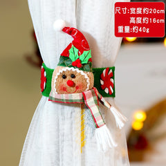 Christmas Cookies Man Curtain Tie Back