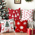 4Pcs Christmas Cushion Cover