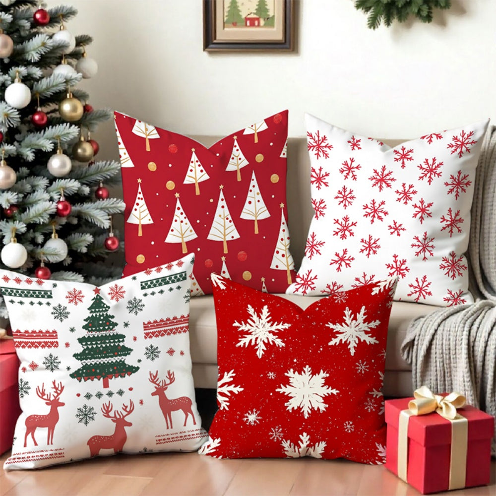 4Pcs Christmas Cushion Cover