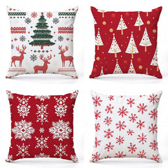 4Pcs Christmas Cushion Cover