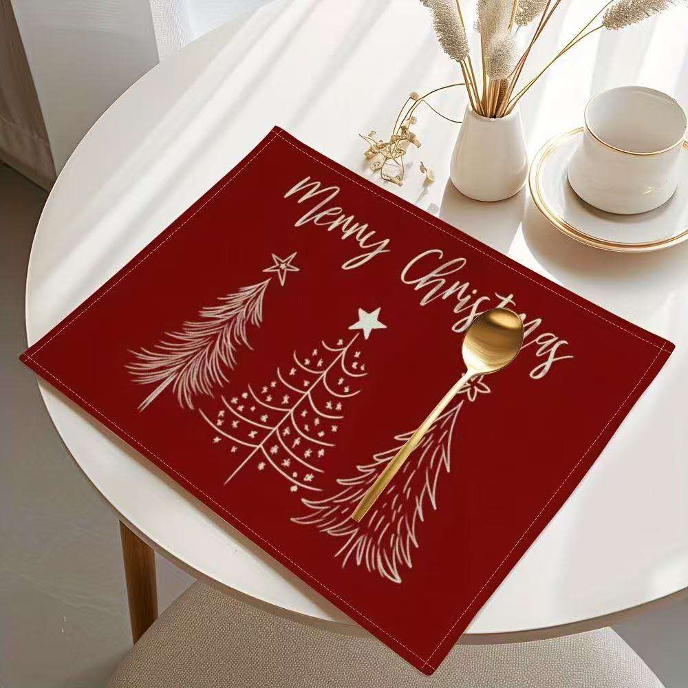 6Pcs Christmas Placemats