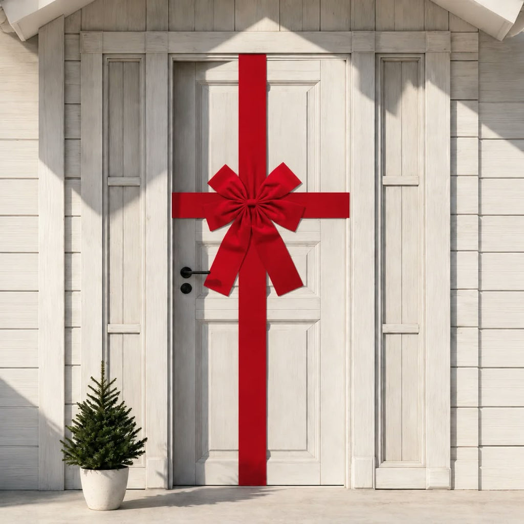 Christmas Door Hanging Bow