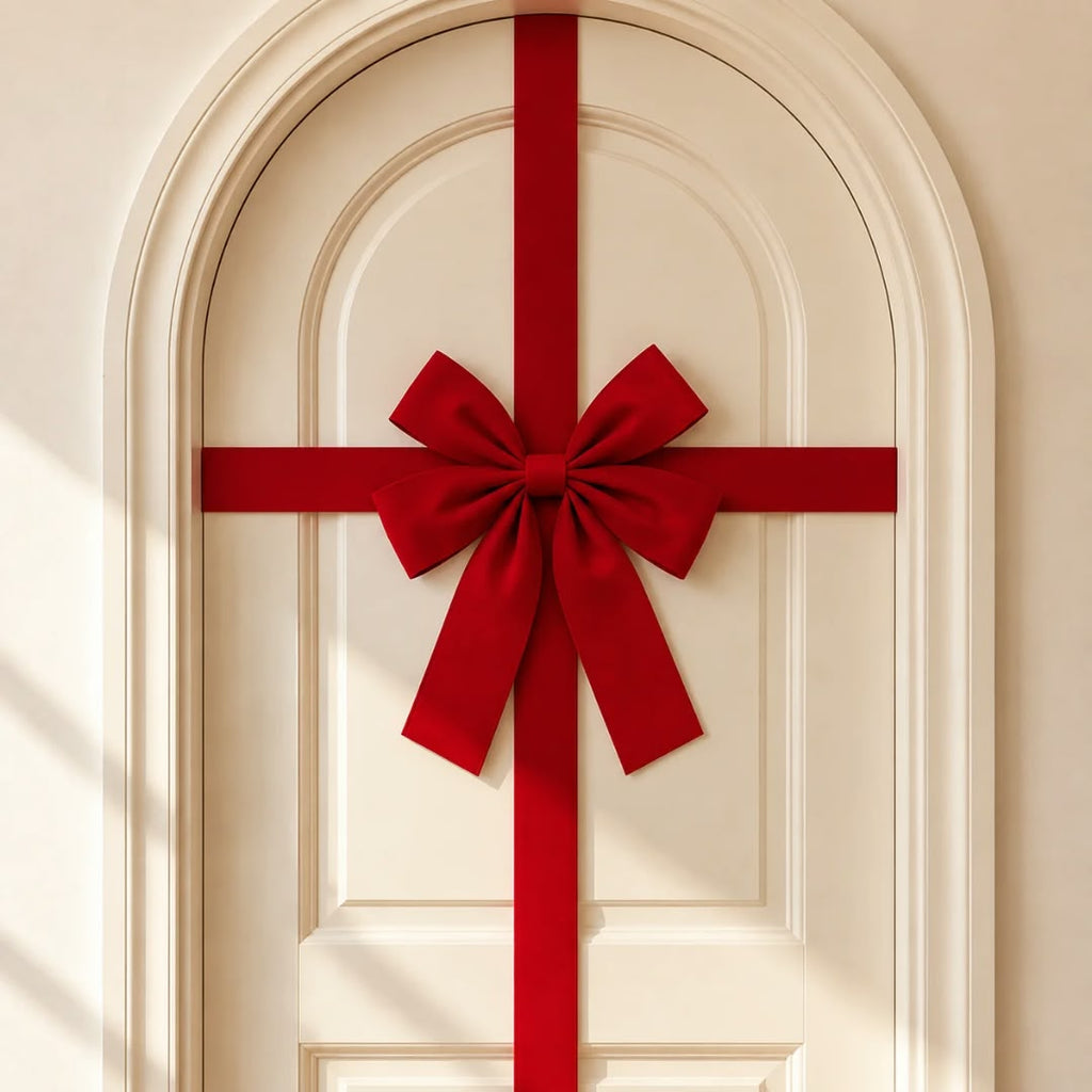 Christmas Door Hanging Bow