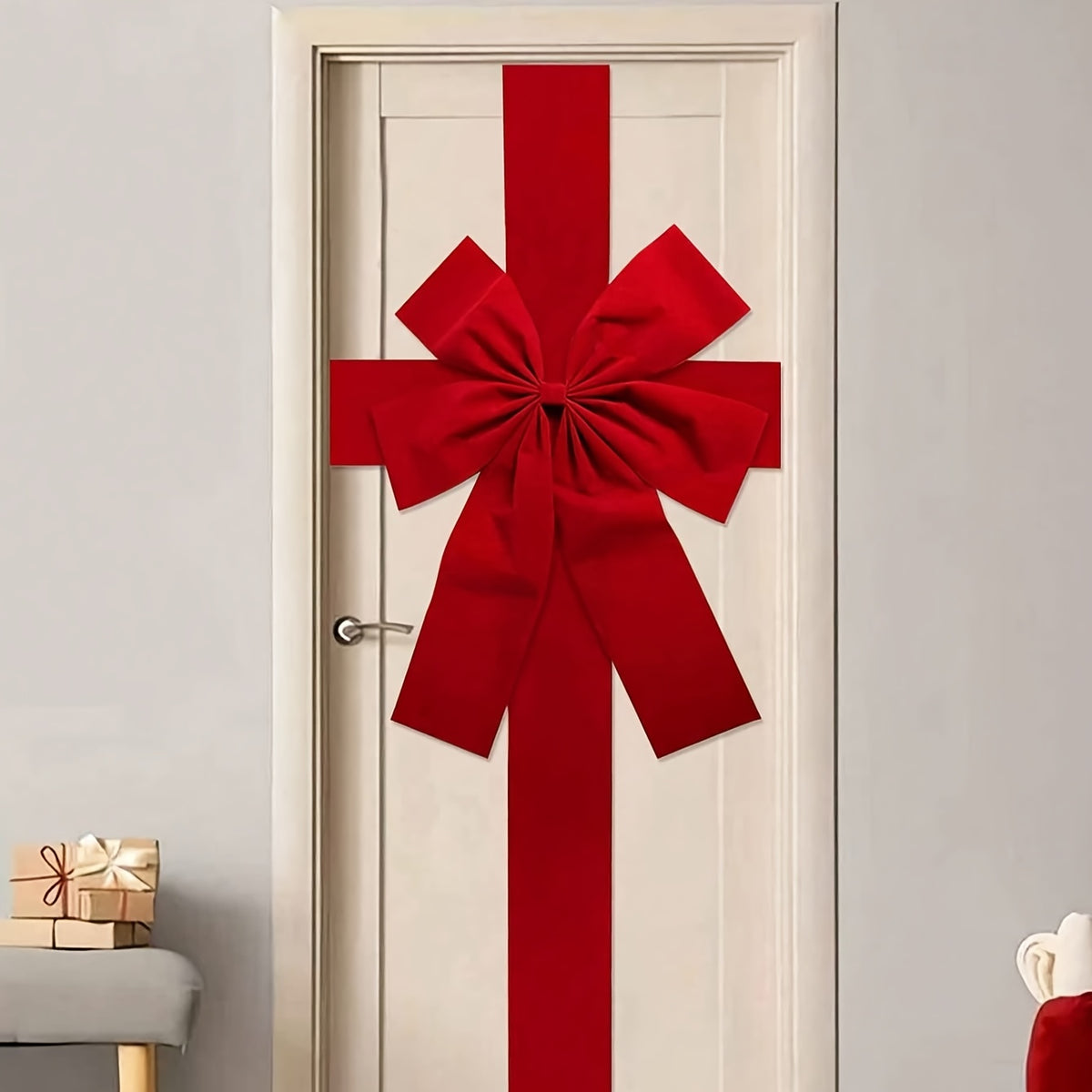 Christmas Door Hanging Bow
