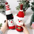 Christmas Wine Bottle Cover Set