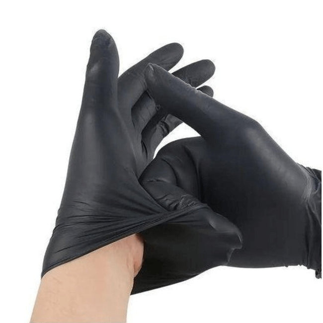 100pcs Disposable Black Kitchen Gloves
