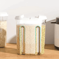 Cereal Storage Container with Airtight Lids and Dual Compartments