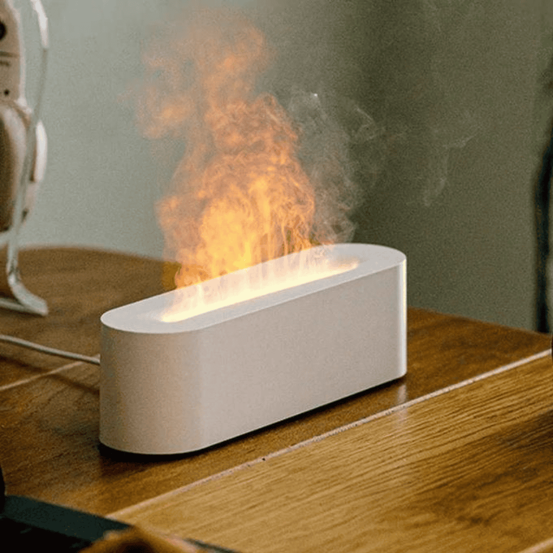 Flame Aromatherapy Diffuser Quiet USB Air Humidifier