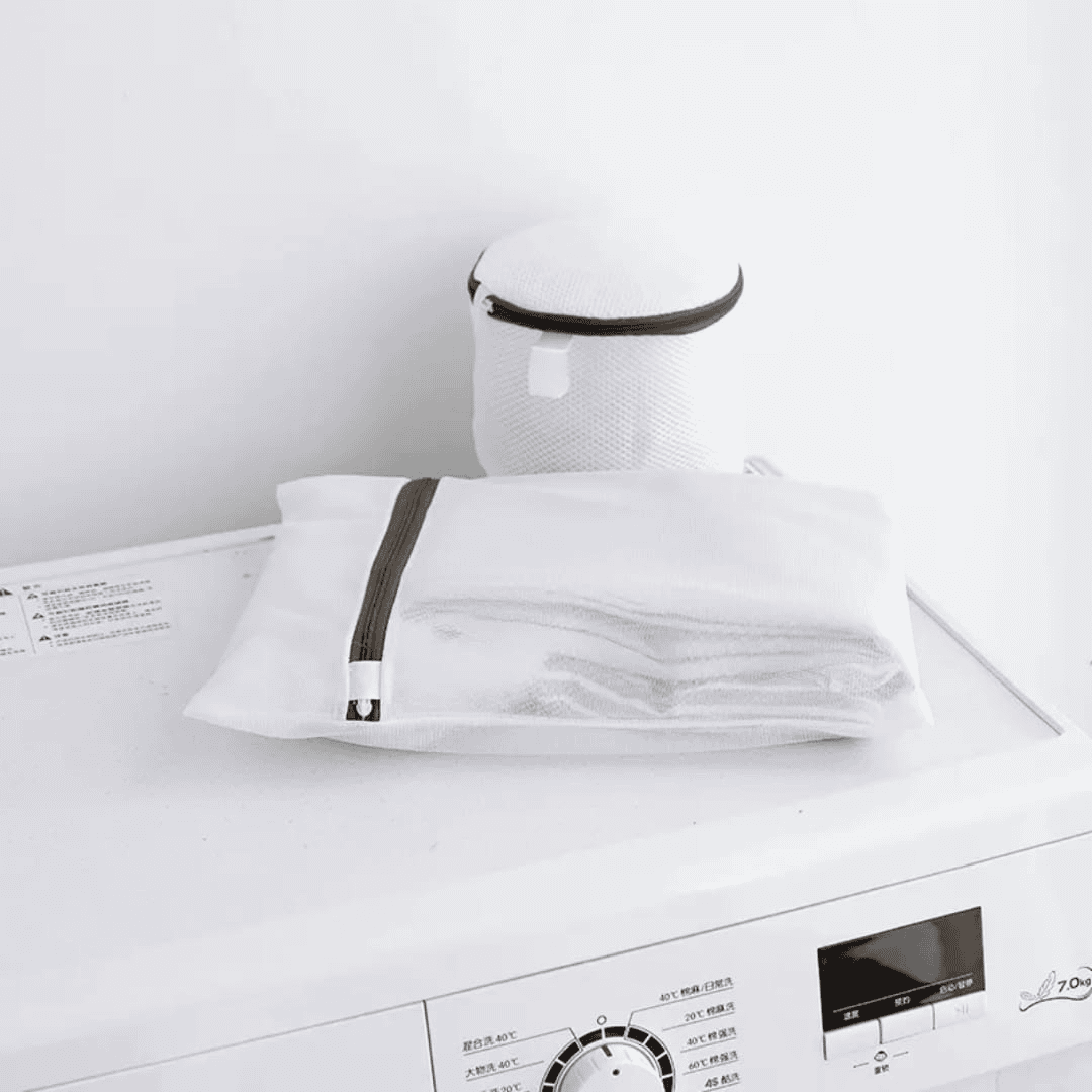 Laundry Mesh Bags with Grey Zipper