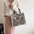 Geometric Print Pattern Tote Bag