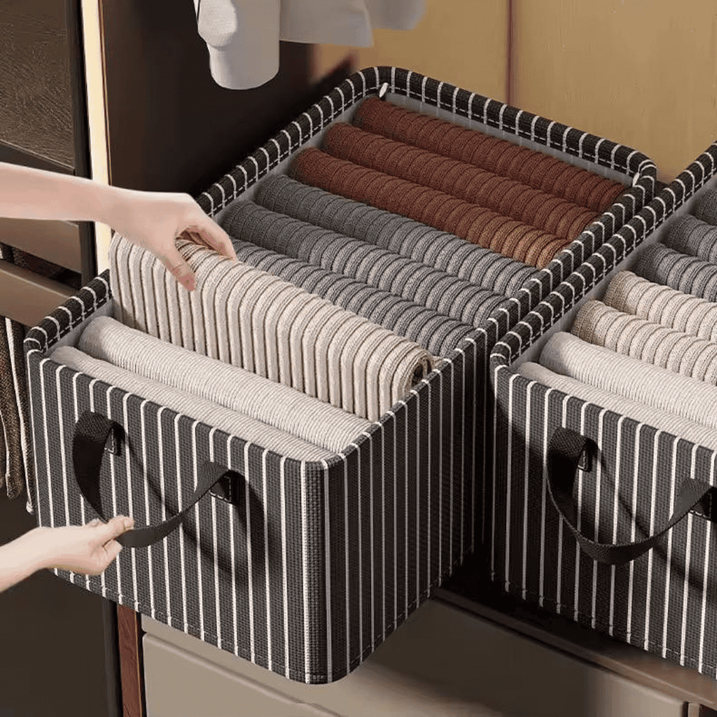 Collapsible Clothing Organizer Sturdy Storage Solution for Closet or Drawer