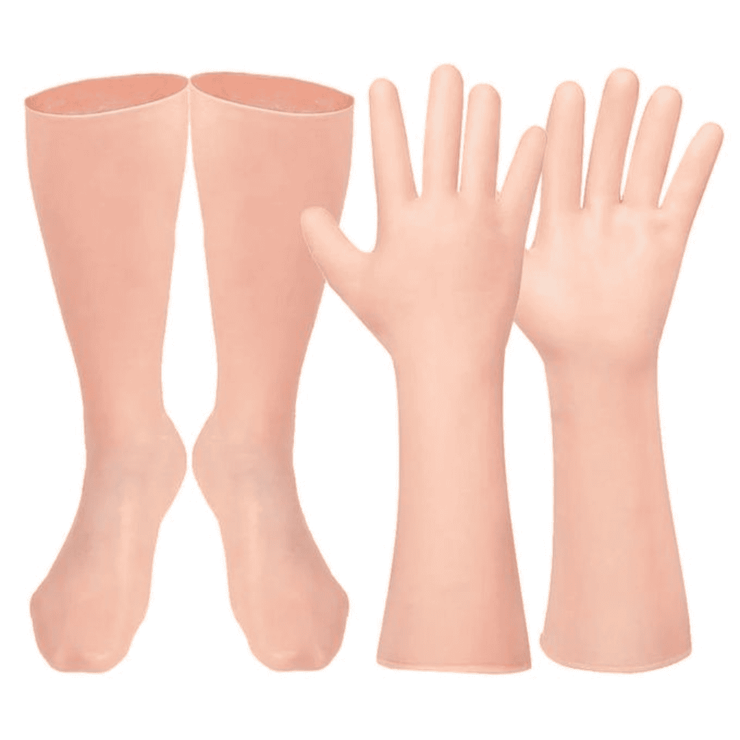 1 Pair Silicone Moisturizing Gloves and Socks Set