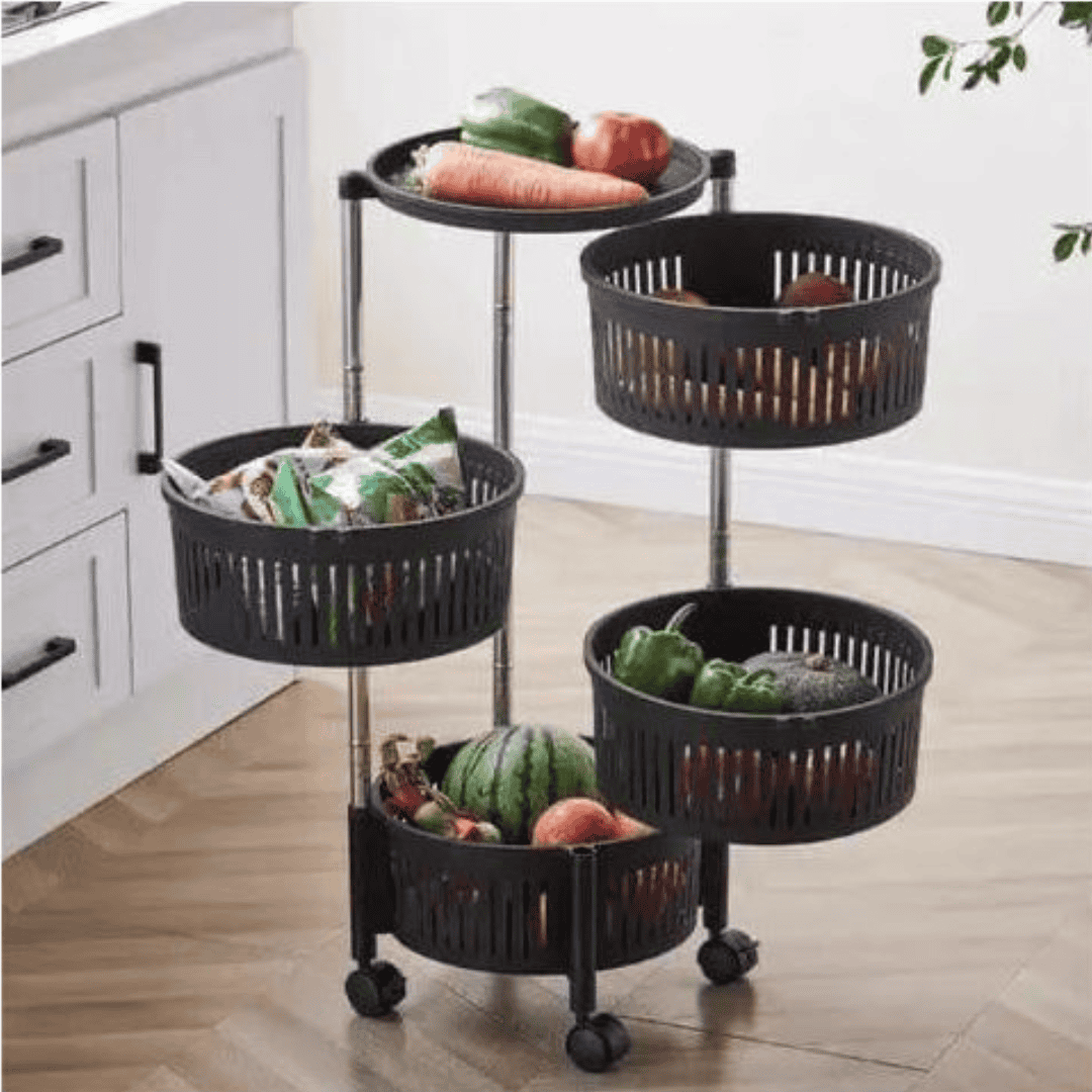 4-Tier Fruit/Vegetable Corner Rack