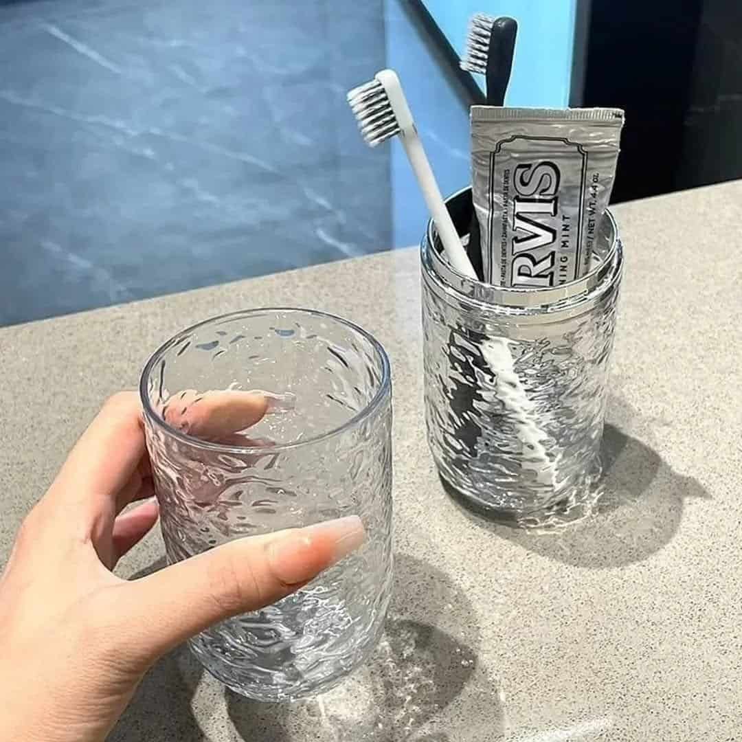 Water Ripple Portable Toothbrush Paste Holder