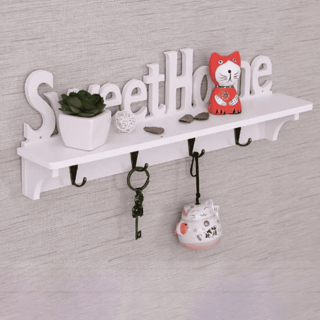 Key Holder Sweet Home Wall Mounted Rack