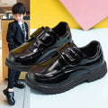 Unisex Black Oxford Leather School Shoes