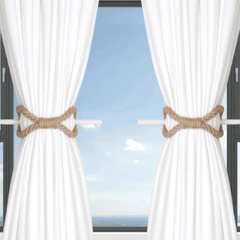 2Pcs Curtain Tiebacks