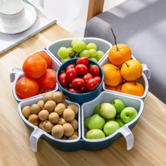 Multifunctional 5 Slot Rotating Vegetable Bowl