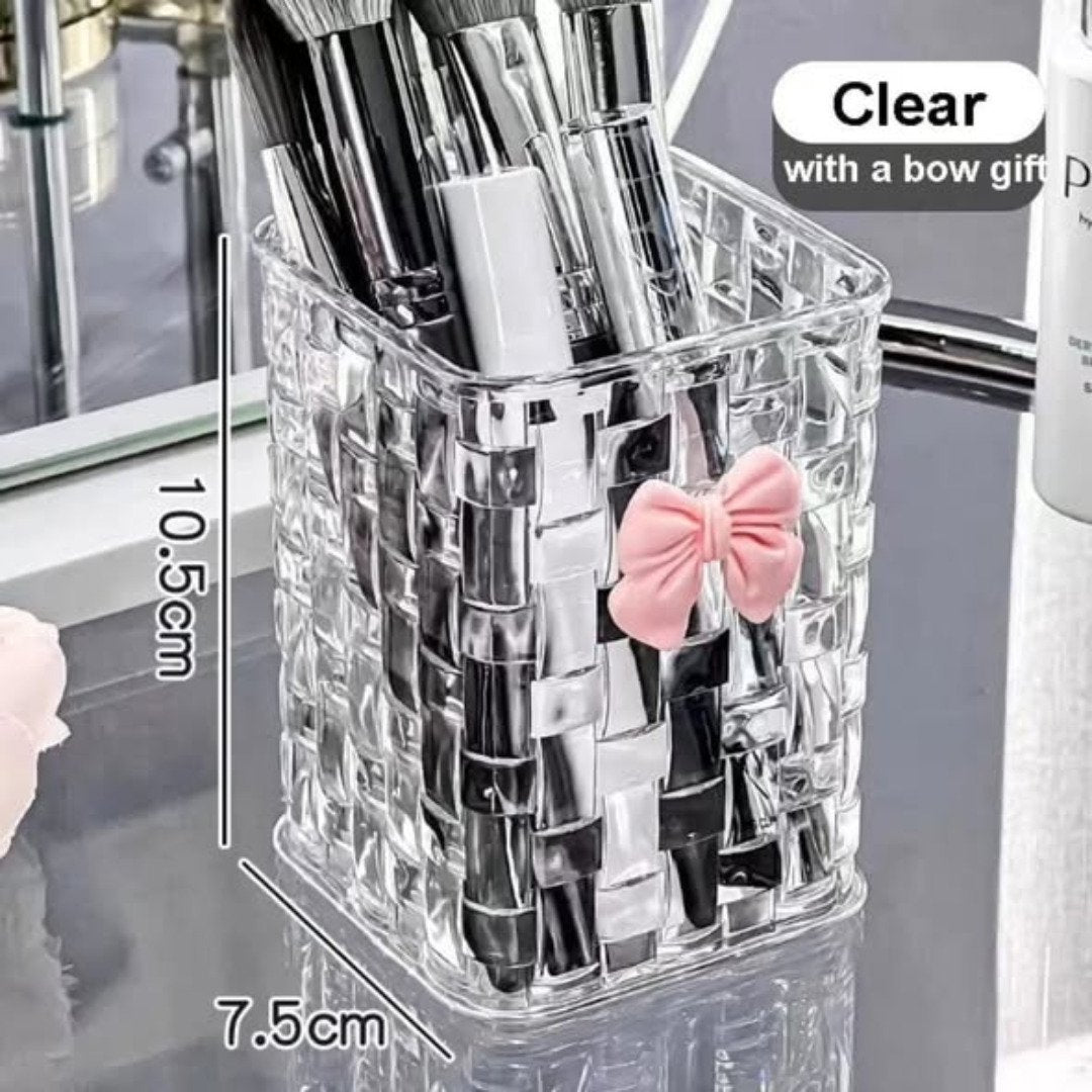 Acrylic Makeup Brushes Storage Desk Organizer