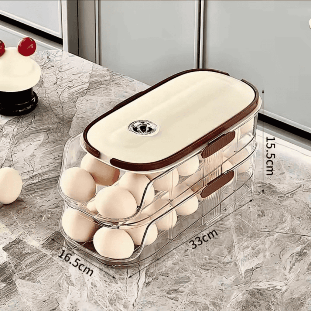 Acrylic Stackable Automatic Sliding/Rolling Egg Storage Box