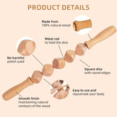 6 Wooden Massage Roller