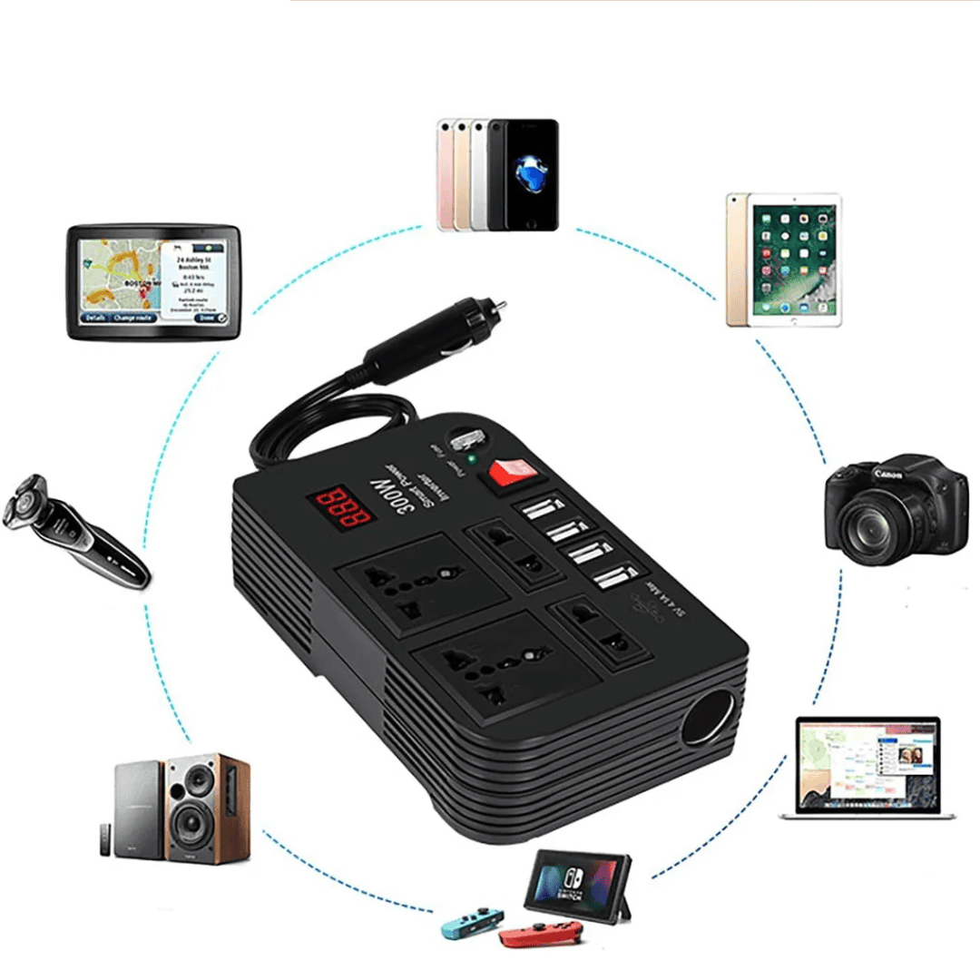 300W Car Inverter 12V to 220V Converter