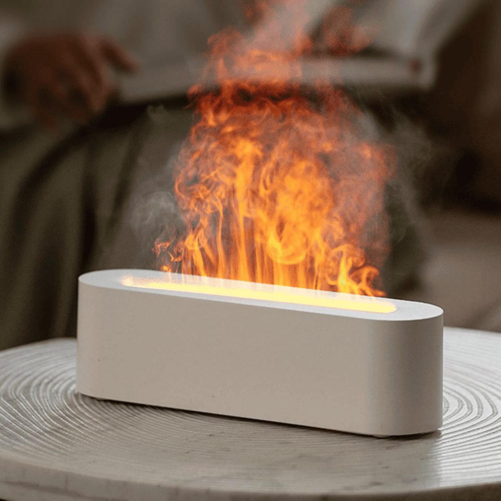 Flame Aromatherapy Diffuser Quiet USB Air Humidifier