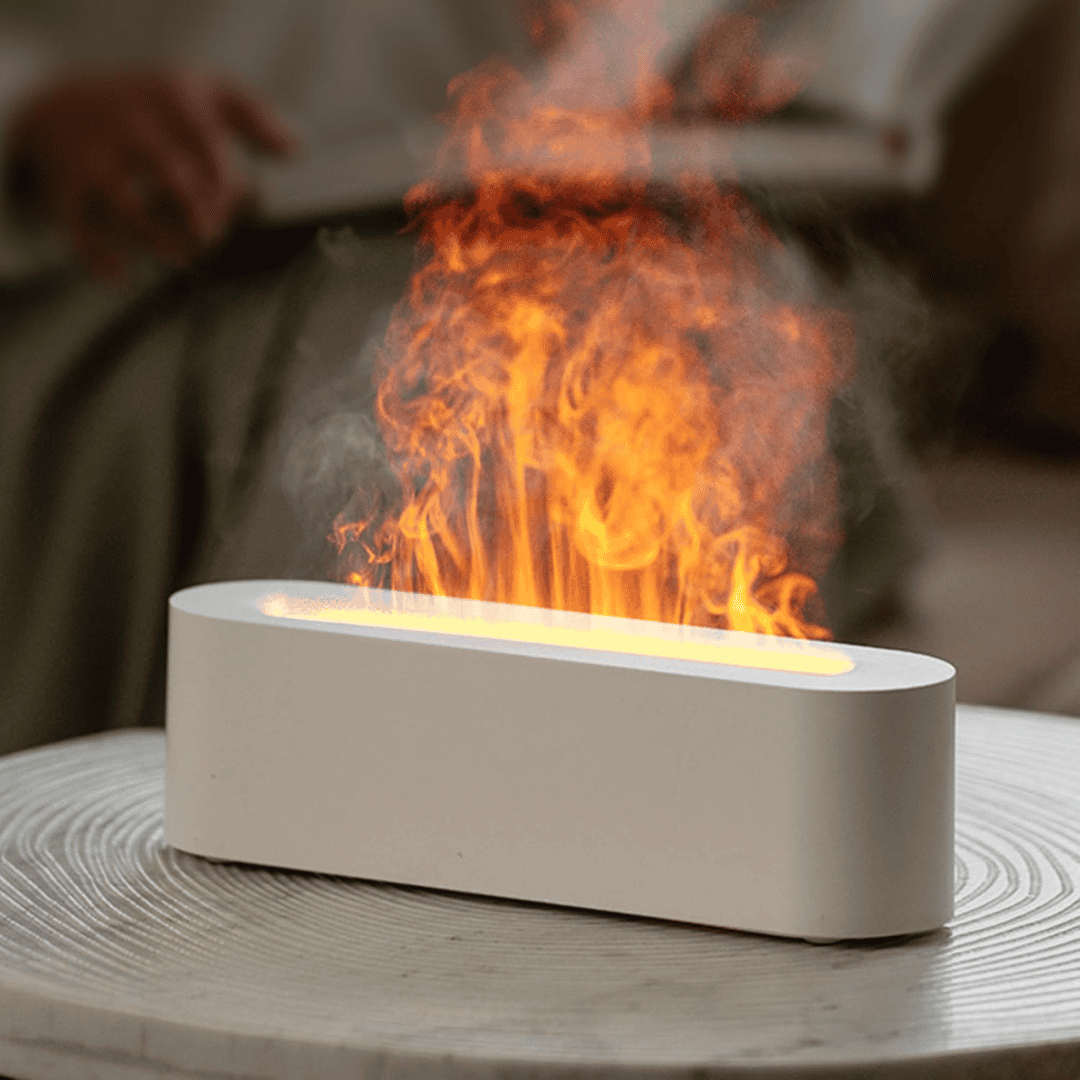 Flame Aromatherapy Diffuser Quiet USB Air Humidifier