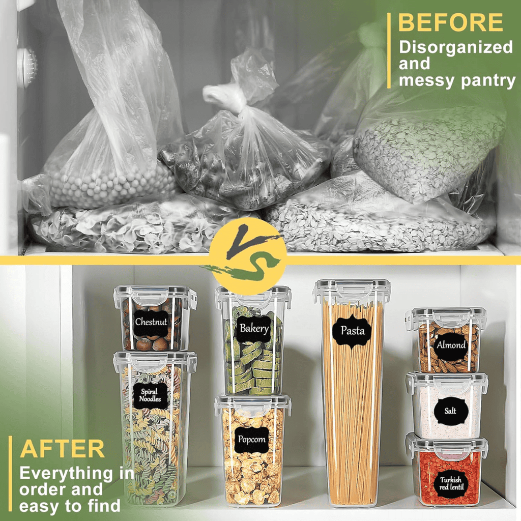 7pcs BPA-Free Airtight Plastic Containers