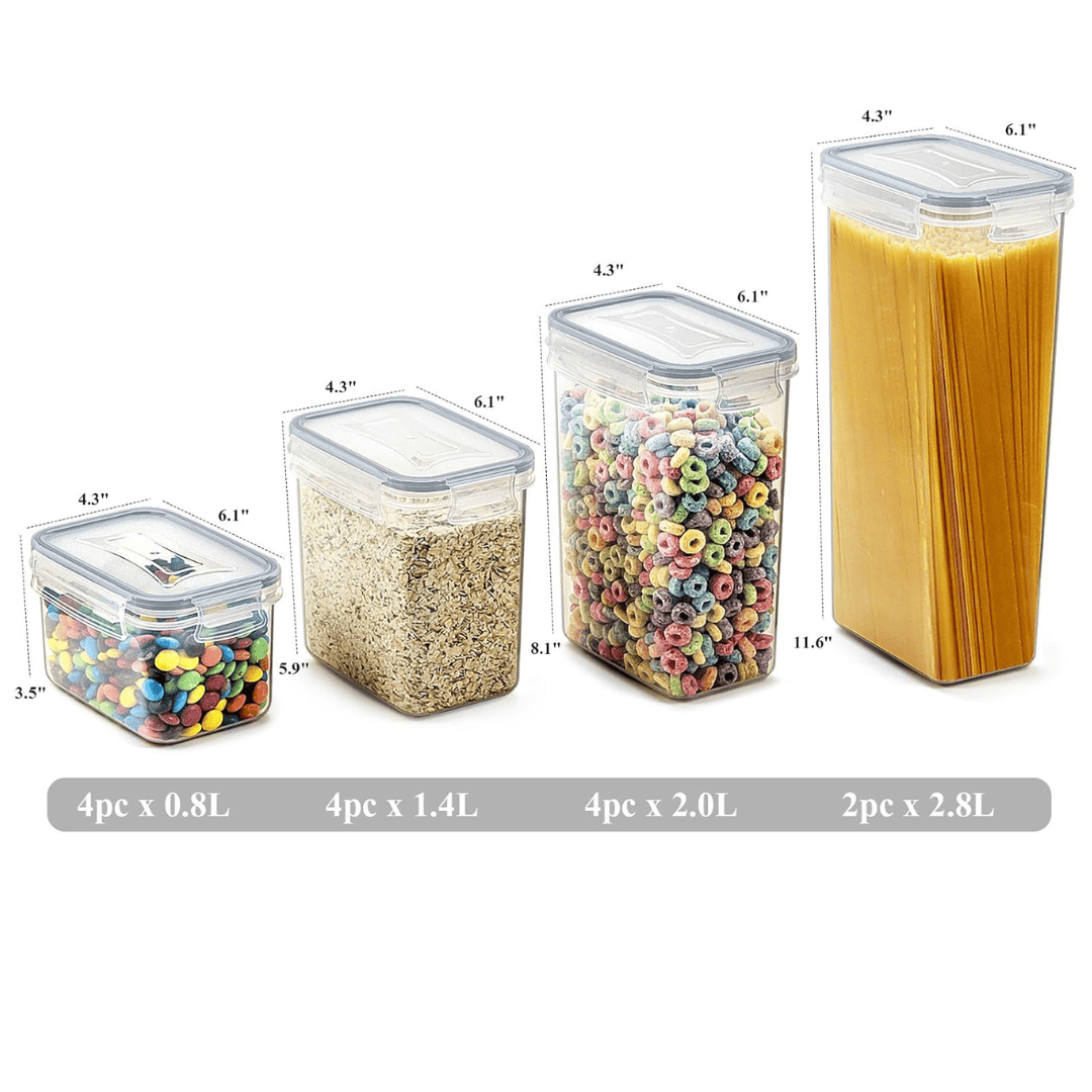 14pcs BPA-Free Airtight Plastic Containers