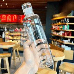700ml Large Capacity Sports Water Bottle with Time Marker