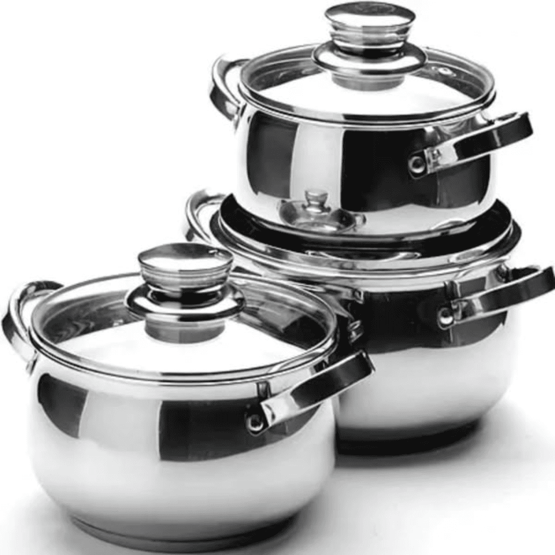 Stainless Steel Cooking Set 6 Pcs