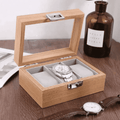 3 Slots Wooden Watch Organizer