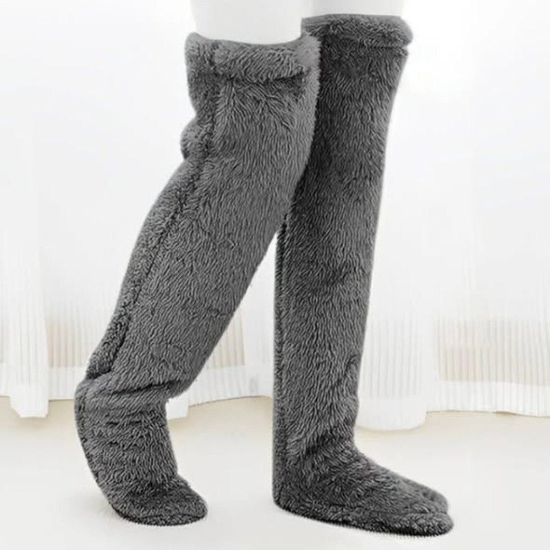 Plush Over The Knee Socks