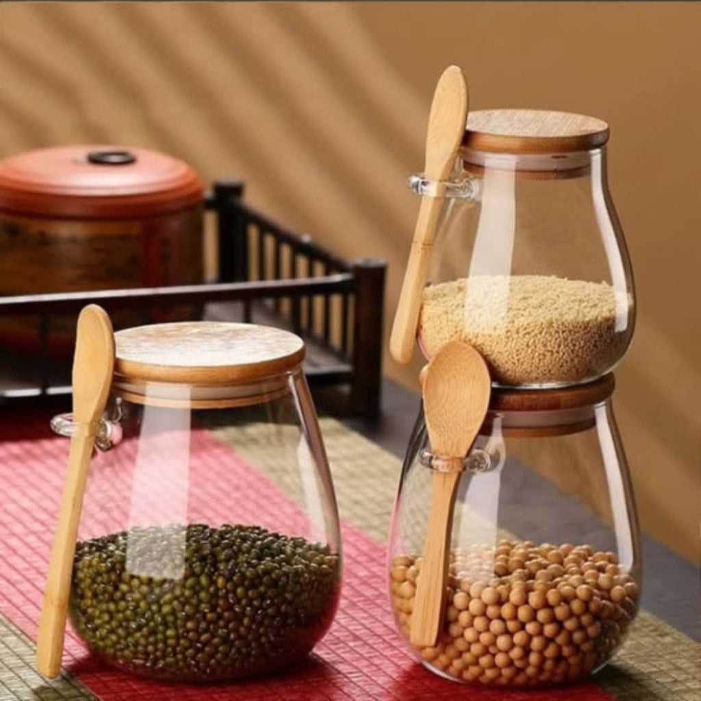 Glass storage canisters