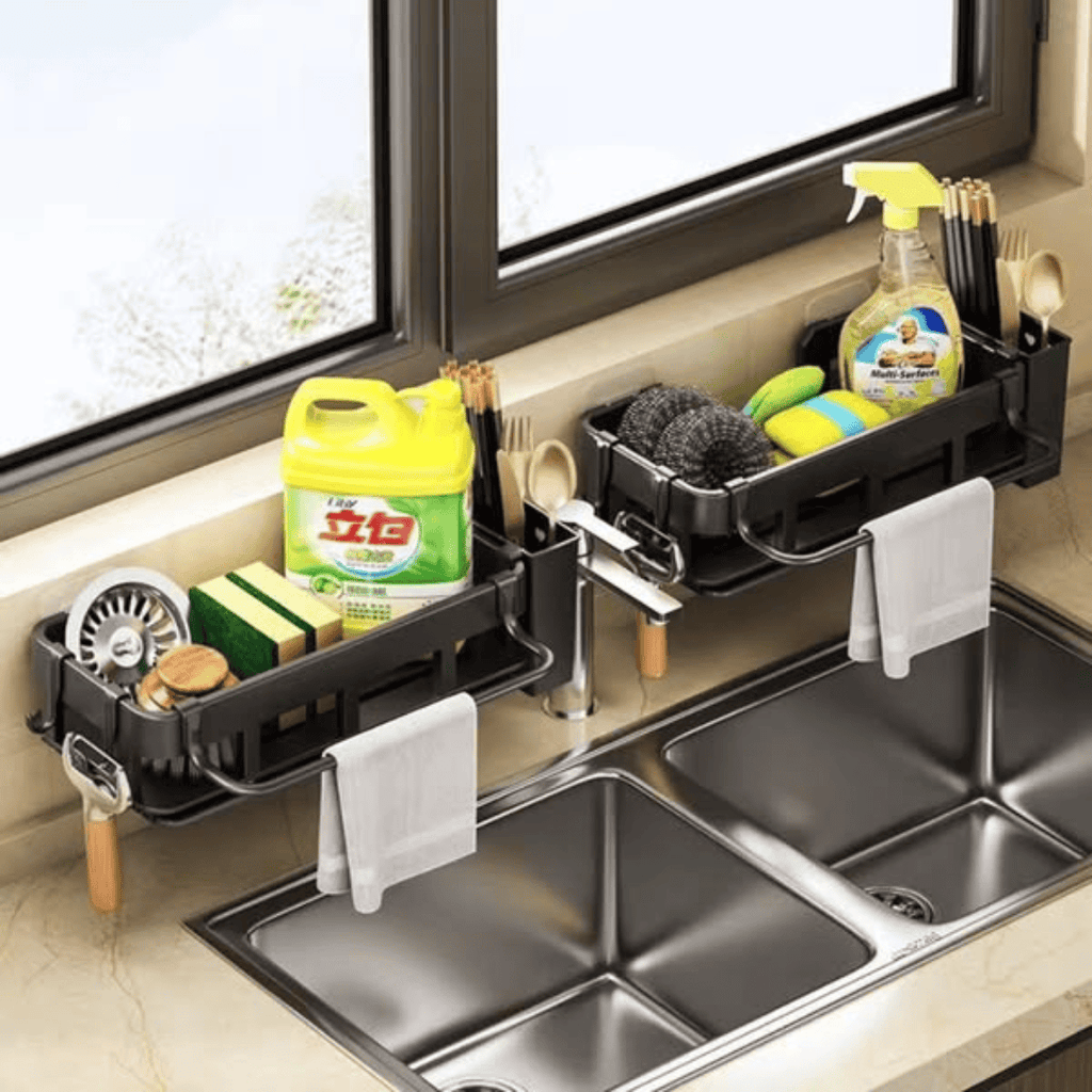 Metal Sink Caddy/Kitchen Storage Rack Organizer