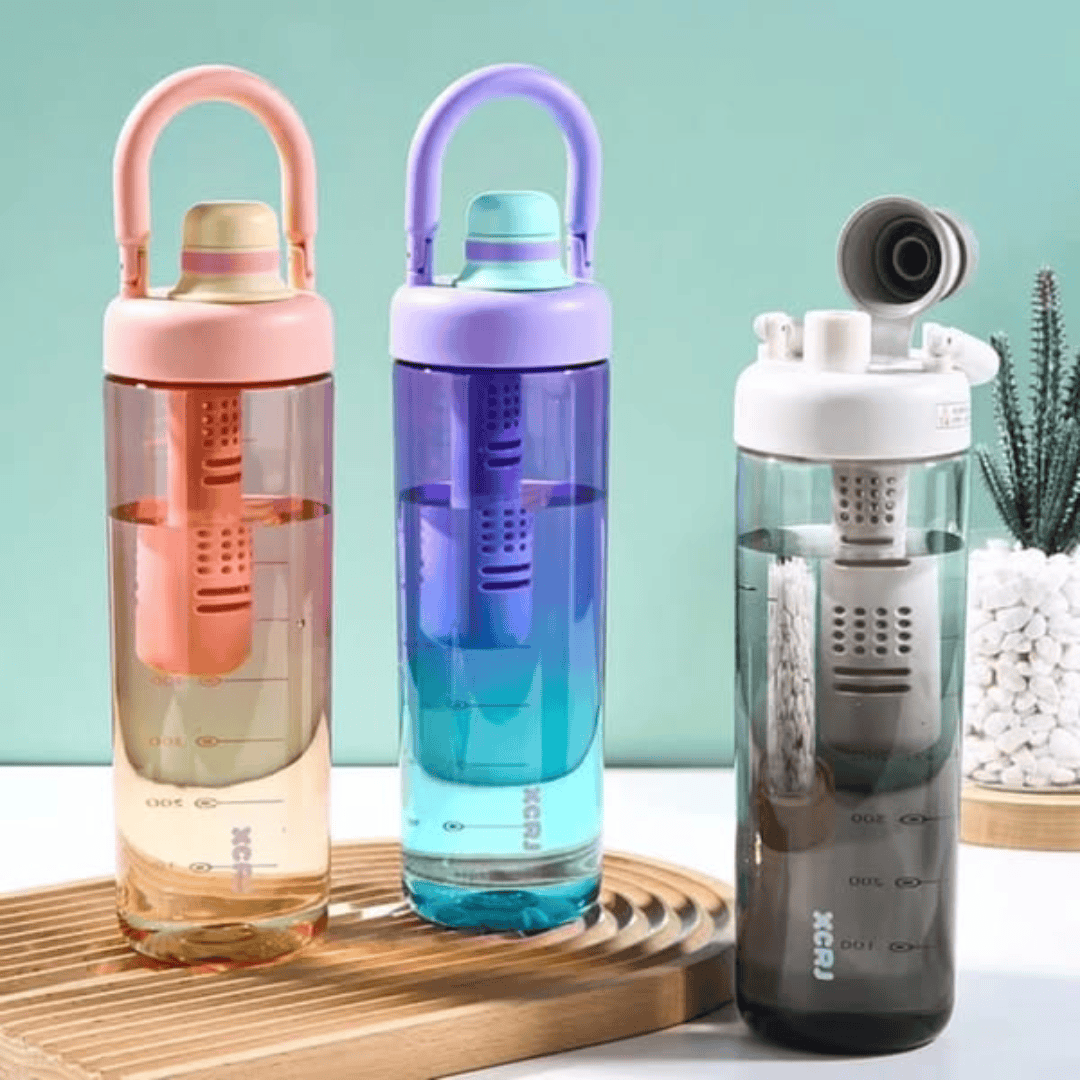 Outdoor Sports Portable 1L Water Bottle with Strainer