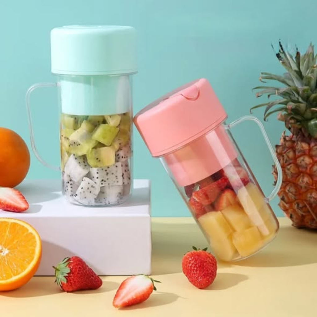 Mini straw juice blender